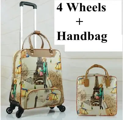 Women Travel Rolling luggage 20 Inch