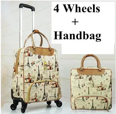 Women Travel Rolling luggage 20 Inch