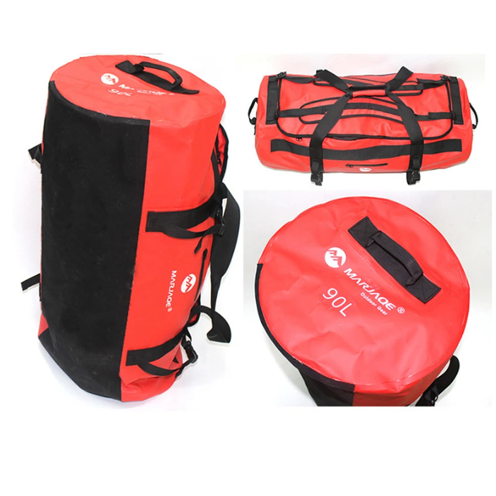 30L-90L Waterproof Kayak Duffel Bag Dry Saddle