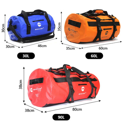 30L-90L Waterproof Kayak Duffel Bag Dry Saddle