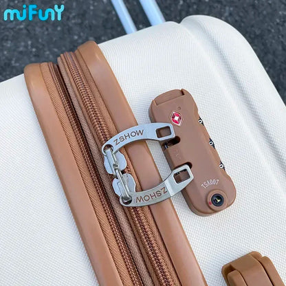 MiFuny Fashion Rolling Luggage Trolley Bag Carry with Wheels Spinner