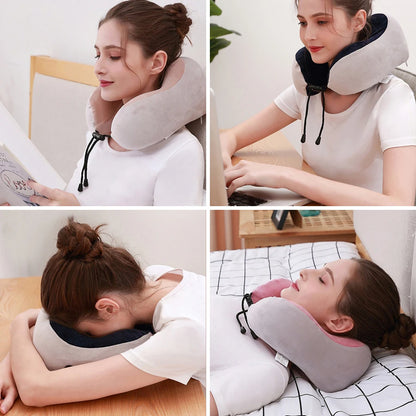 Neck Massage Relaxation Knead Heat Vibrator Travel U-shaped Pillow