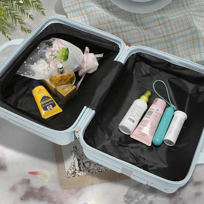 Portable Handheld Luggage Makeup Case Vintage Travel Bag