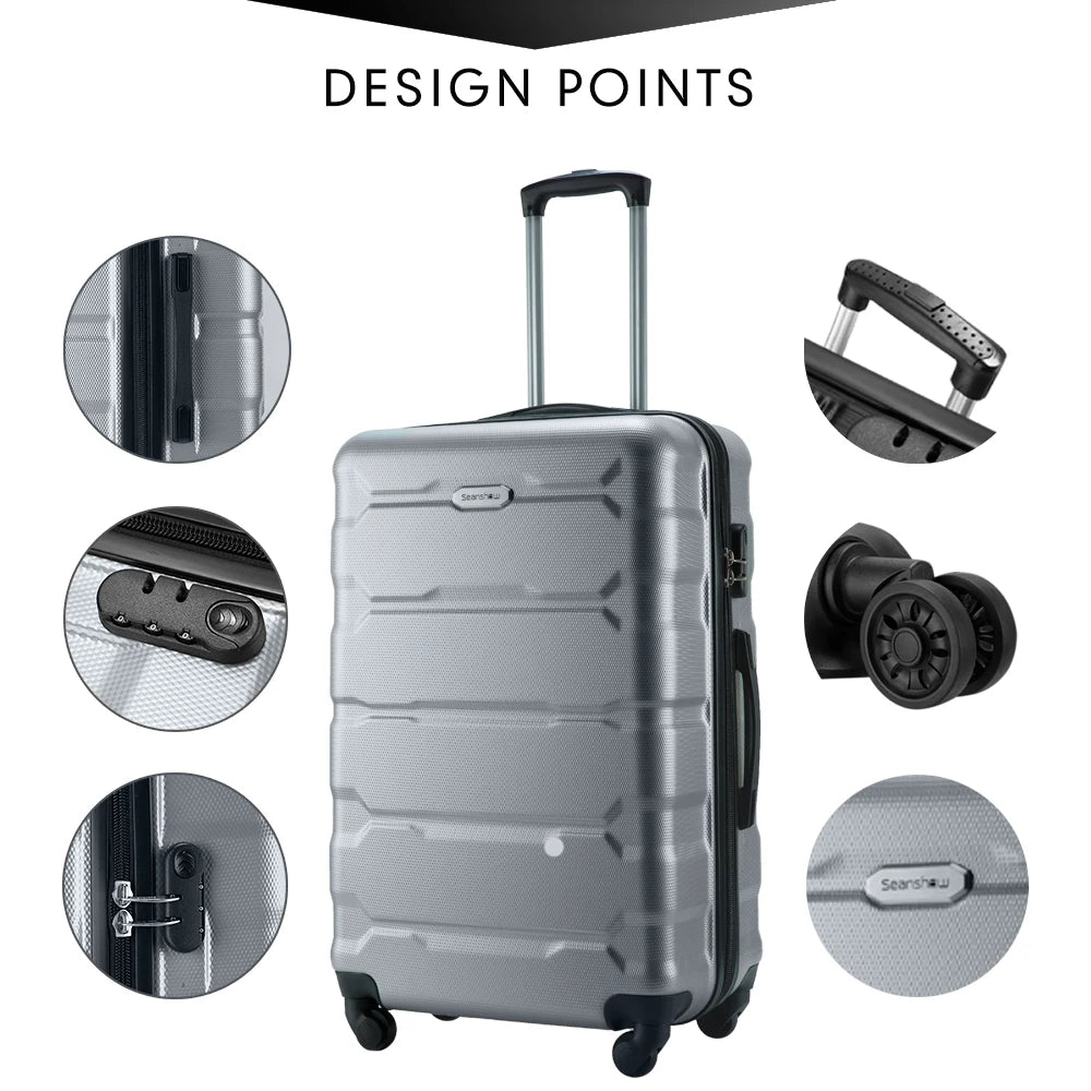 4PCS luggage sets suitcase on wheels