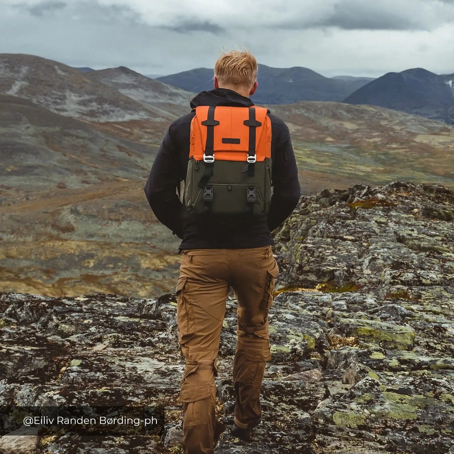 Camera Backpack Outdoor Travel Photography Bag + Carry Tripod Side