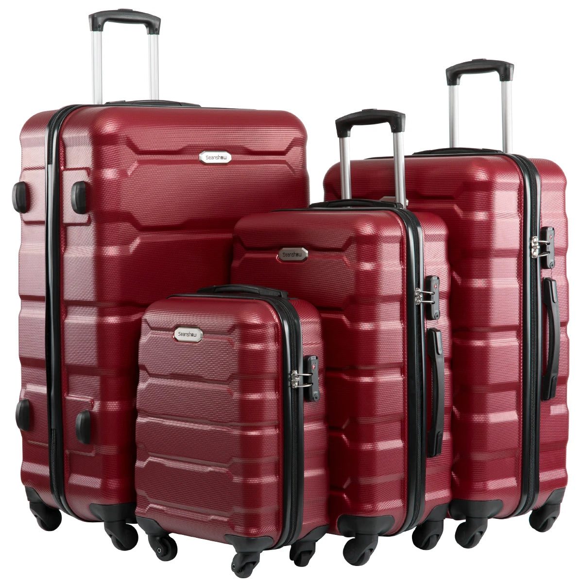 4PCS luggage sets suitcase on wheels