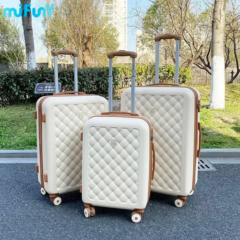 MiFuny Fashion Rolling Luggage Trolley Bag Carry with Wheels Spinner