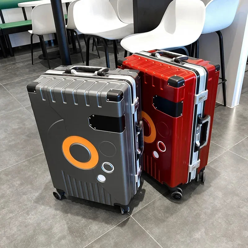 Aluminium Travel luggage frame rolling spinner suitcase