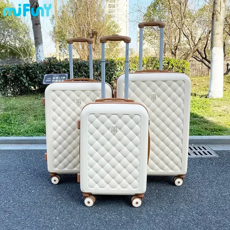 MiFuny Fashion Rolling Luggage Trolley Bag Carry with Wheels Spinner