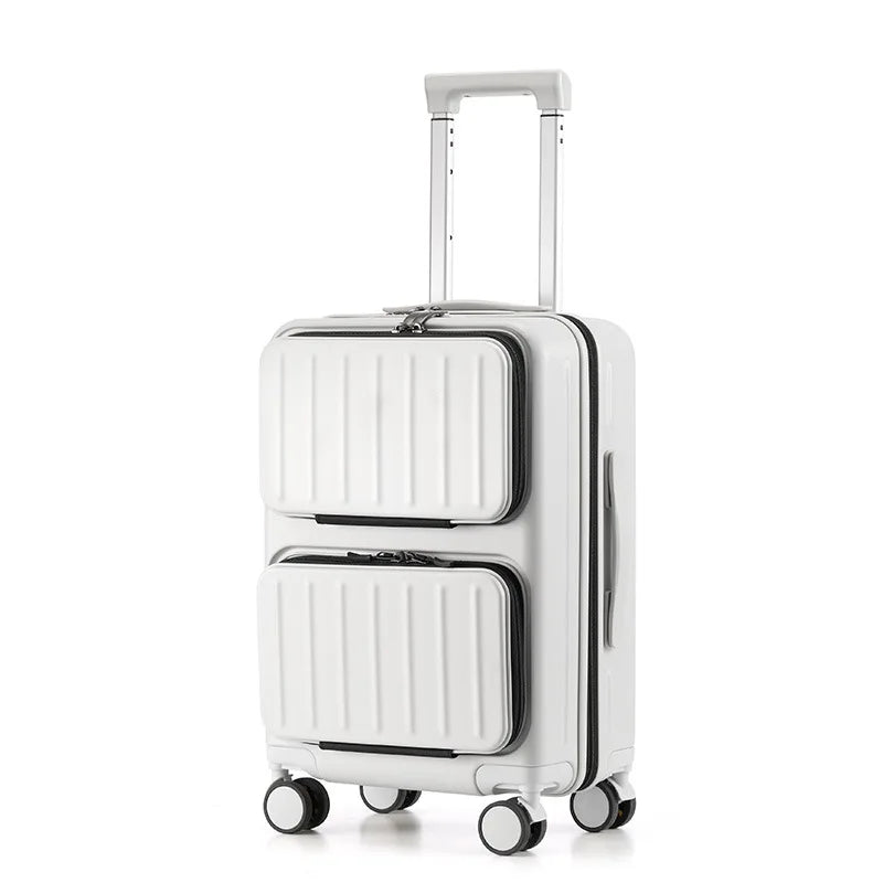 Travel Luggage Boarding Trolley Suitcase with Spinner Wheel