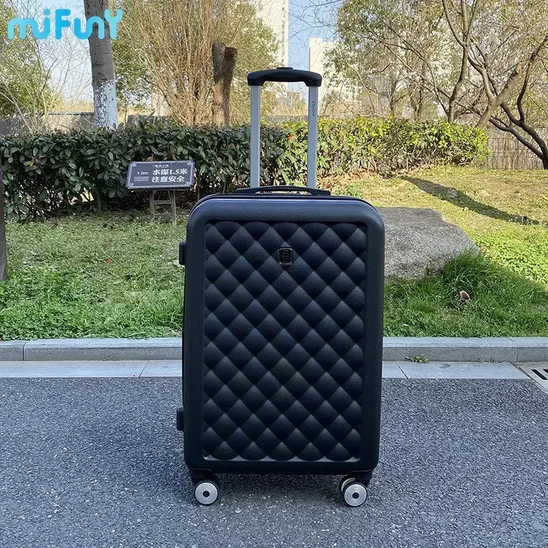 MiFuny Fashion Rolling Luggage Trolley Bag Carry with Wheels Spinner