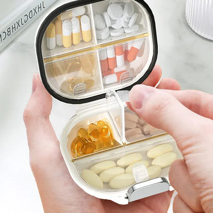 Mini Portable Pill Box Travel for Seven Days Multi Grid Storage Box