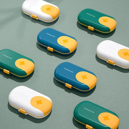 Portable Pill Cutter & Organiser Medicine Storage Container