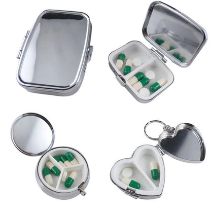 Metal Tablet Capsule Heart Shape