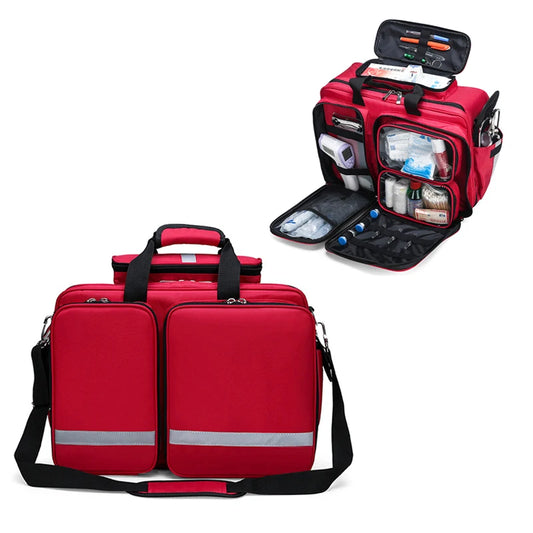 Empty First Aid Kit Refrigeration Waterproof Reflective Messenger Bag